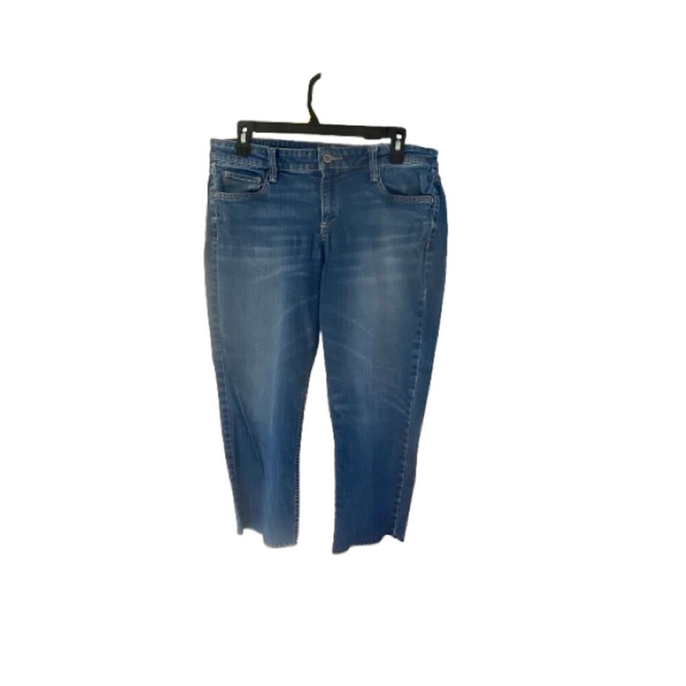 Arizona Womens Capri Jeans Size 13 5 Pocket Frayed Hem